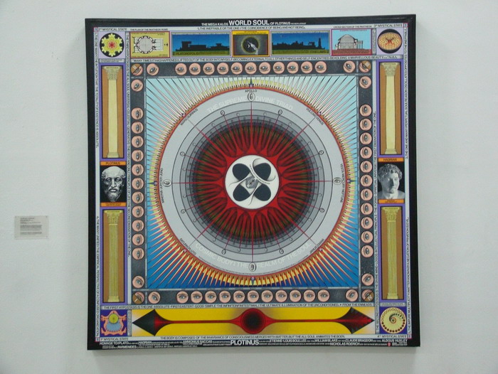 F0040 -1 Paul Laffoley The world soul of plotinus 187x187cm 2001