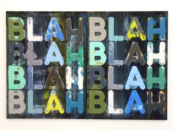 000019-1 Mel Bochner Blah blah 160x238.8x4.4 cm 2010