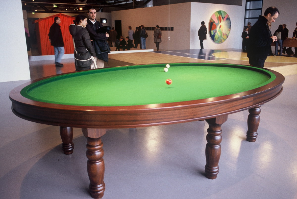 0485 Gabriel Orozco ne 1962 Oval Billard Table 96_縮小大小