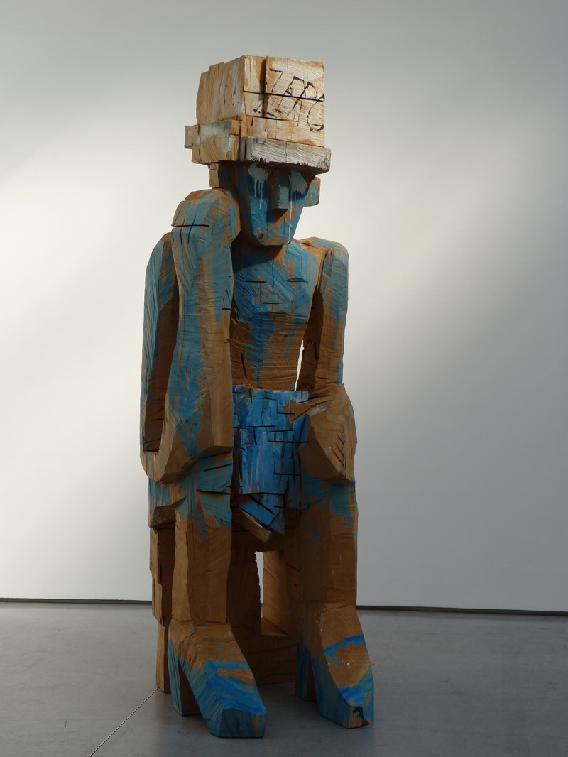 155 Georg Baselitz Dunklung Nachtung amung ding 308x120x125cm 2009 _縮小大小