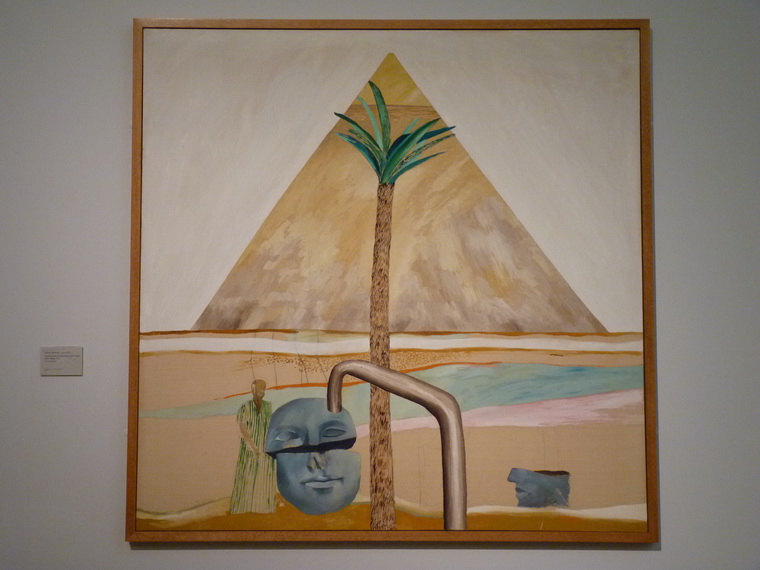 057 David Hockney born 1937 Great pyramid at giza with broken head from thebes 1963
