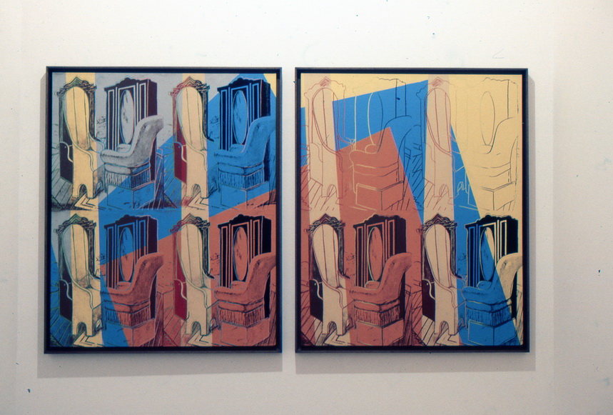 img145 Andy Warhol 1982 Furniturein the Valley I II 127X116