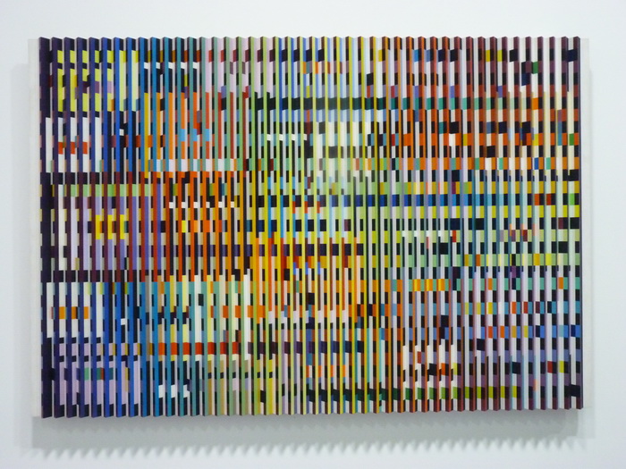 0076 Yaacov Agam ne1928 double metamorphose III 1968-69 huile sur relief en aluminium
