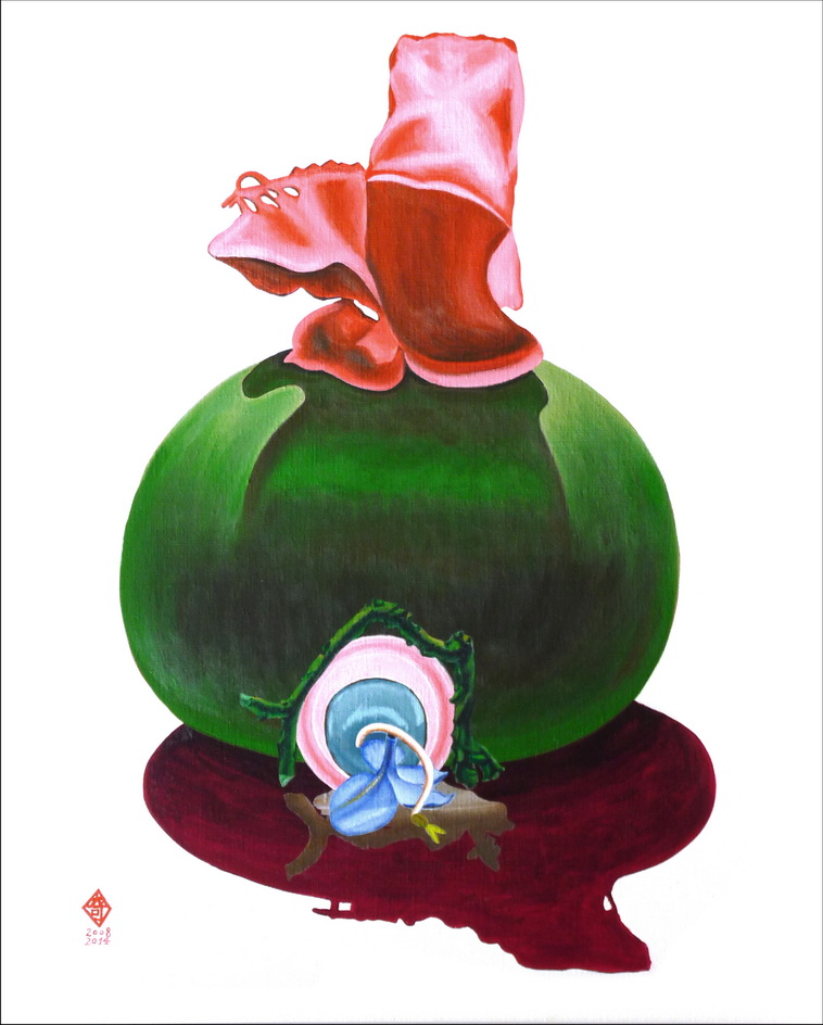 052-7 夢中夢之10 65x81cm -25F 壓克力-畫布 2009-14
