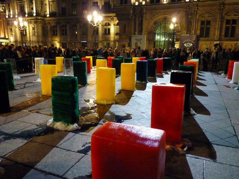 003 Zhenchen Liu ICE monument 2015 installation 270 blocs de glace