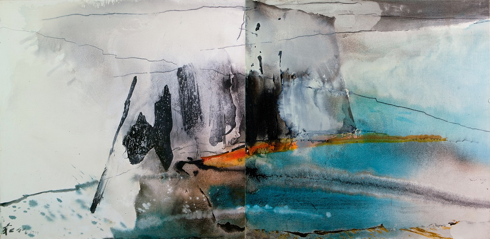 003 Chuang Che Diptych, 1977, 99,8x126