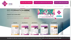 Capture du site CFA de CCI Formation EESC