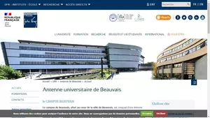 Capture du site Antenne universitaire de Beauvais