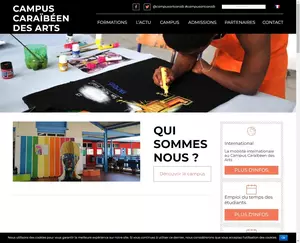 Capture du site Campus caraïbéen des arts
