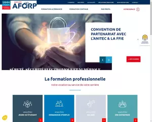 Capture du site CFA AFORP - site d'Issy-les-Moulineaux