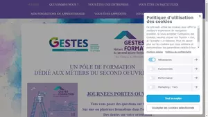 Capture du site CFA de la peinture