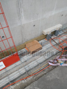 Ejemplo de previsión para el paso de una instalación en losa de chapa colaborante
