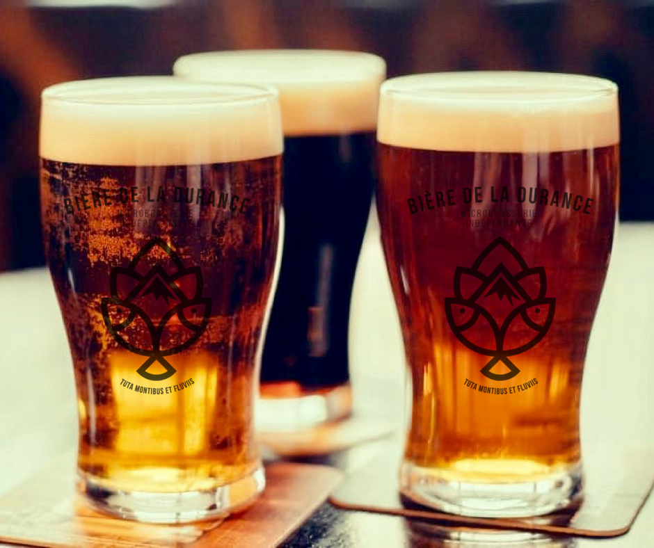 Verres de bière de la Durance