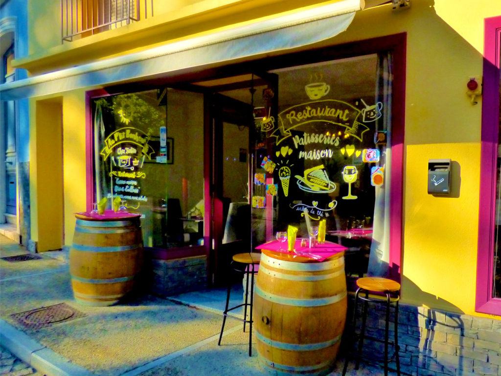 Devanture du restaurant Au ptit bonheur à Molitg-les-Bains