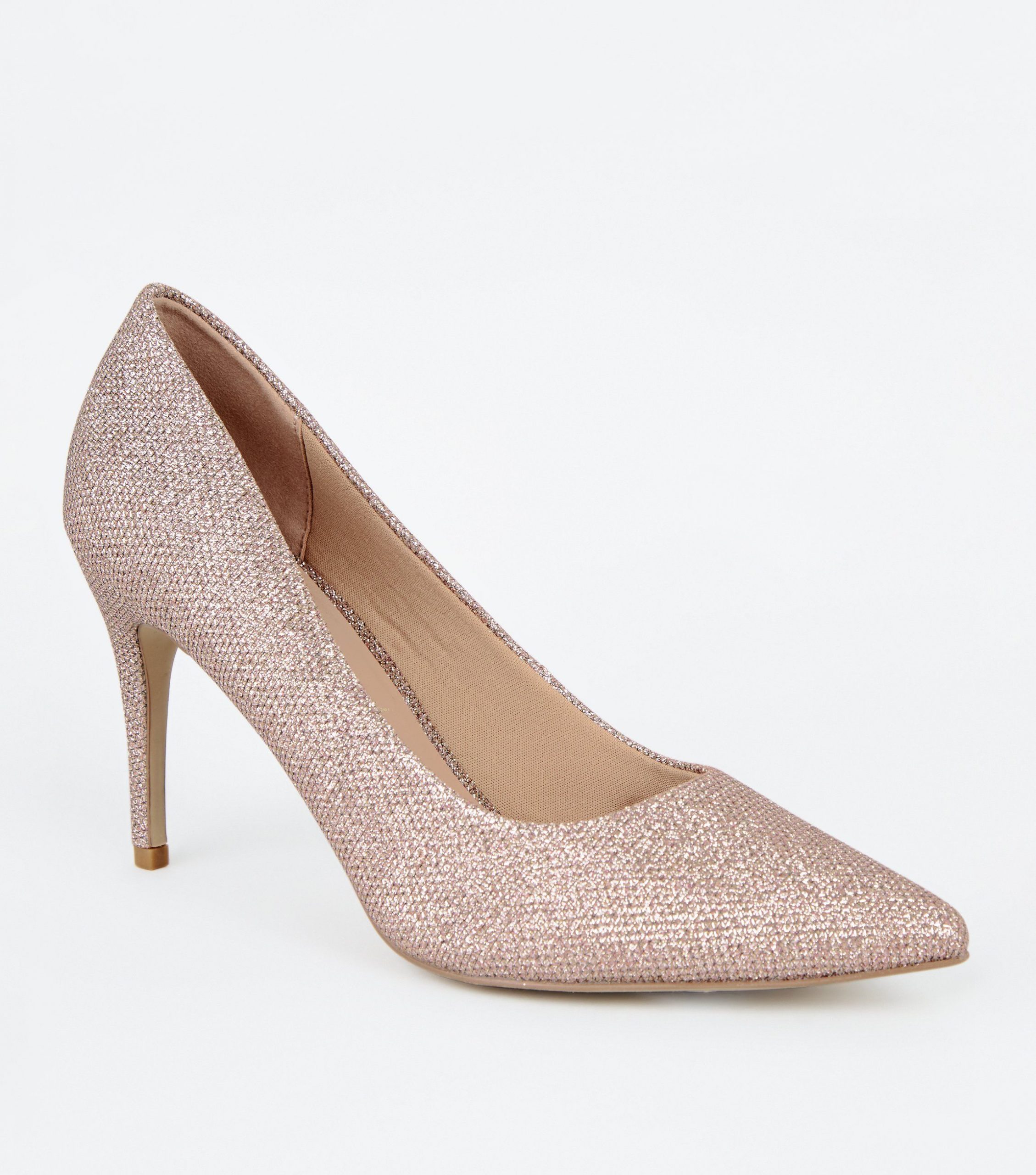escarpins rose paillette