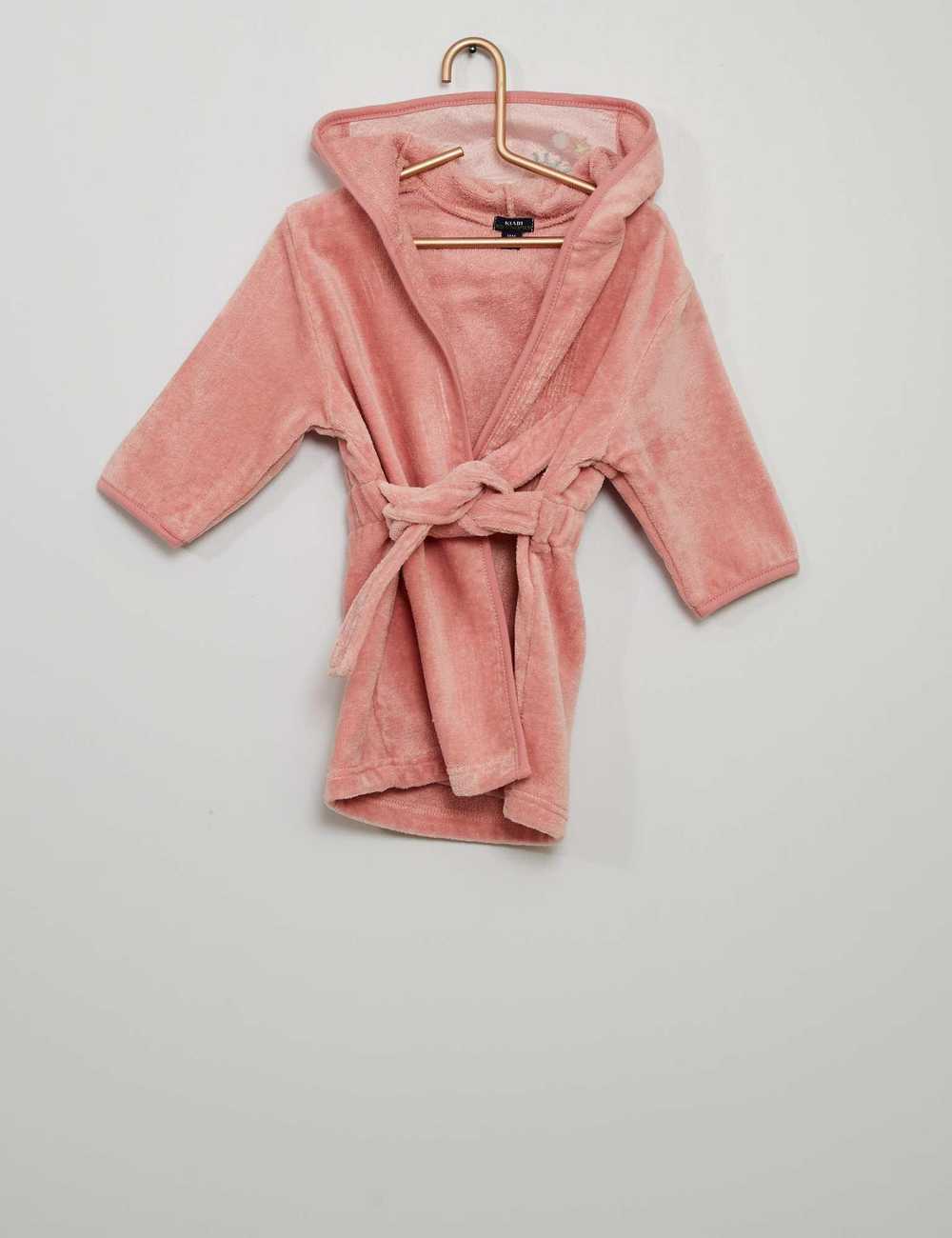 Kiabi Enfant Cape De Bain A Capuche Rose Fonce Drest