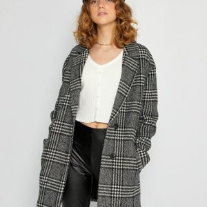 Kiabi Enfant Manteau Fille Mi Long Noir Drest