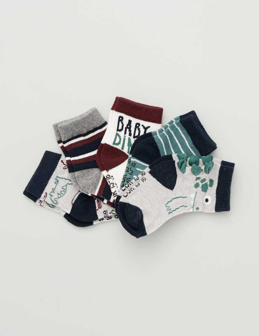 Kiabi Enfant Lot De 5 Paires De Chaussettes Vert Drest