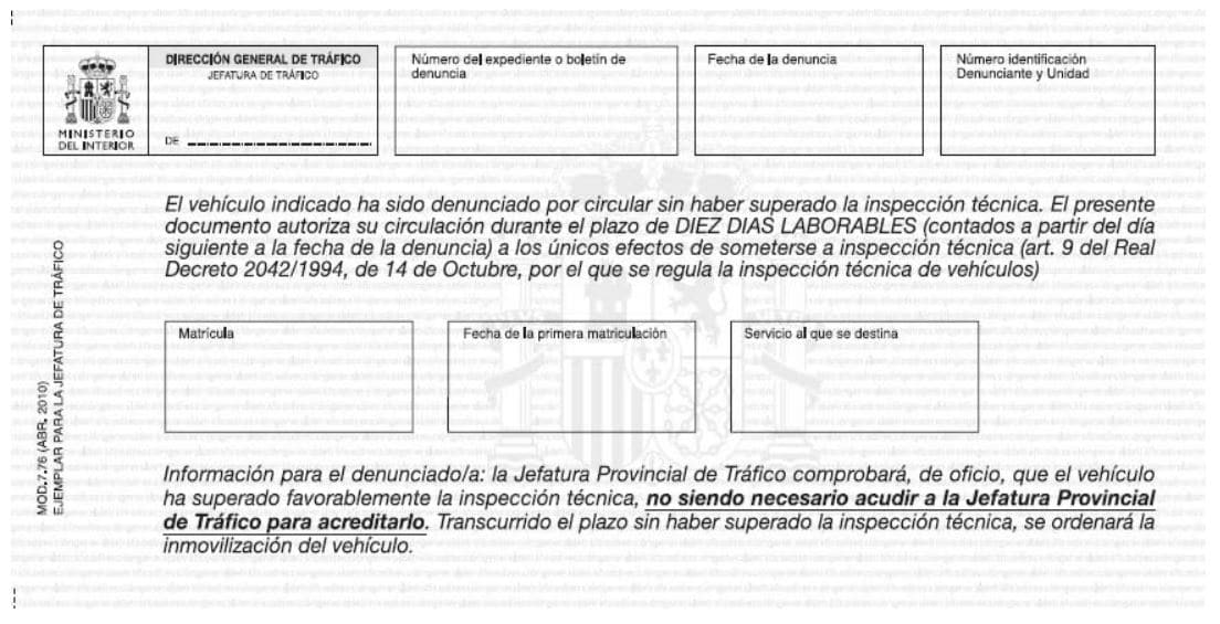 Volante temporal ITV circular sin itv