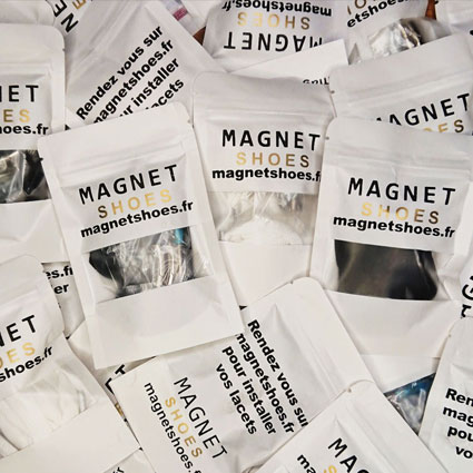 Packaging lacet elastique magnet shoes