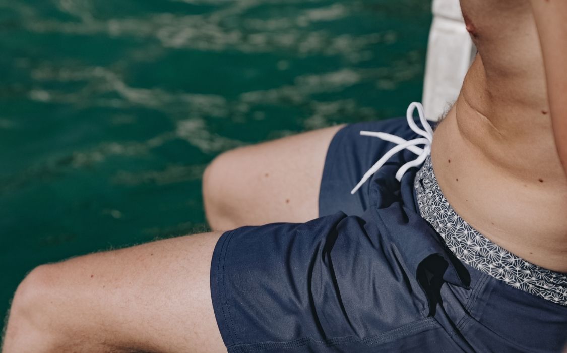 Short de bain plastique recyclé