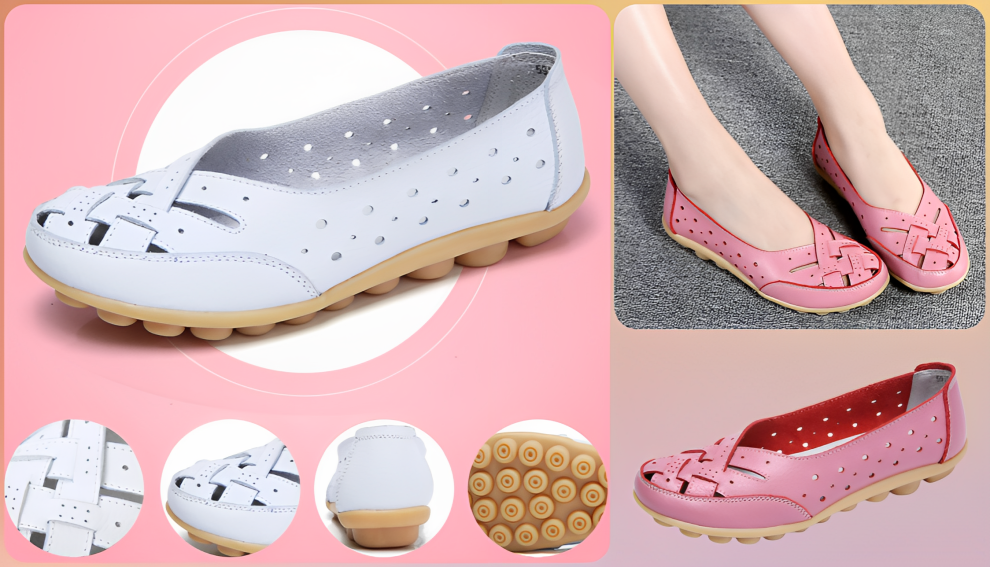 Ballerines Orthopédiques BIUBIULOVE - Tricot Respirant - Soutien Voute Plantaire - Taille 36-44