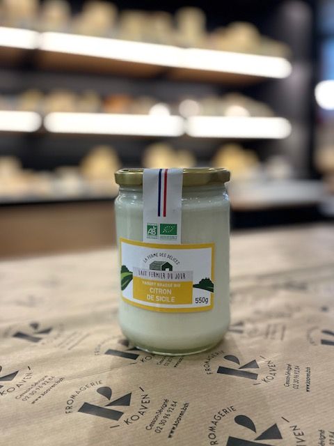 Yaourt fermier citron 550g