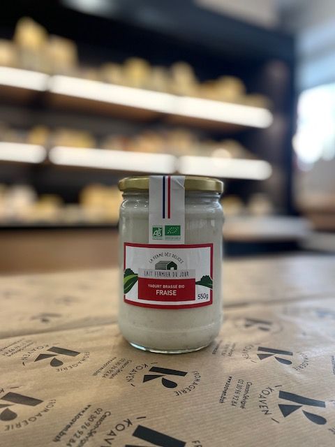 Yaourt fermier fraise 550g