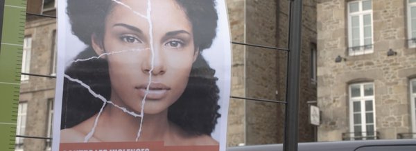 Affiche loi contre violences- S'il sait que je suis la il me tue