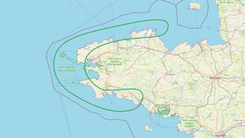 Cabotage carte Bretagne