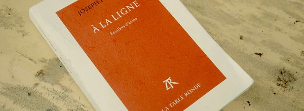 Couverture À la ligne Ponthus