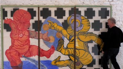 Nicolas Fedorenko installation tryptique