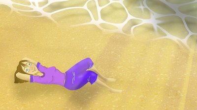 Femme sur la plage - Sunshine.