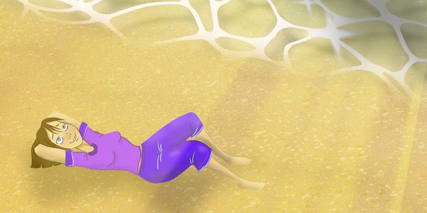 Femme sur la plage - Sunshine.