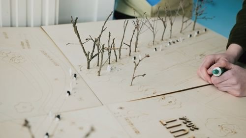 Gabarit - Un chemin lumineux - maquette