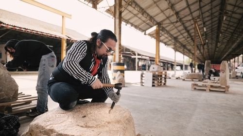 Gabarit - Un chemin lumineux - sculpture
