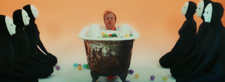 Homme moderne Mohican baignoire et masque