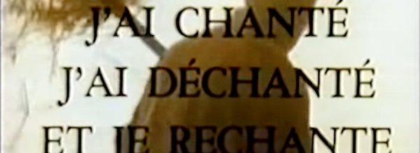 Cover j'ai chanté, j'ai déchanté, et je rechante