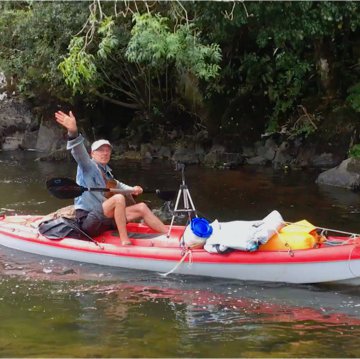 Jean-Louis Le Tacon en kayak