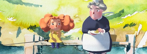 fille et grand mere sur un quai assises