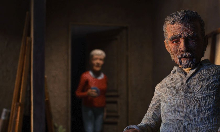 Louis dans son atelier