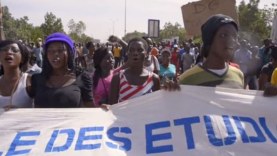 Manifestation etudiant Ouagadougou