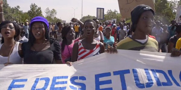 Manifestation etudiant Ouagadougou
