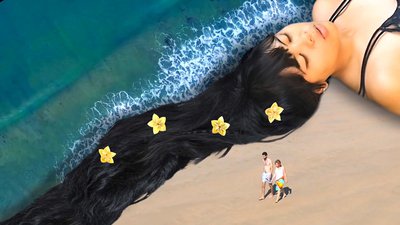 Mer de cheveux Tahiti