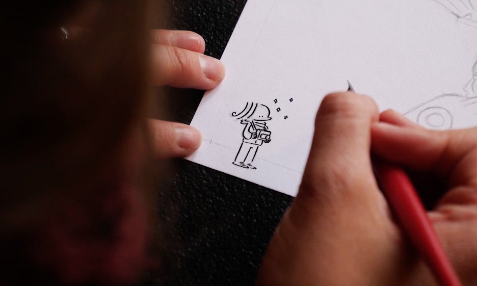 en train de dessiner milena pcc