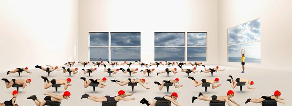 Muriel Bordier La Leçon de Natation serie Les Thermes