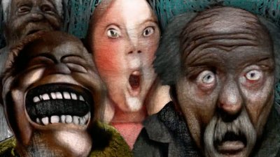 Personnes en train de crier - Le Bonimenteur