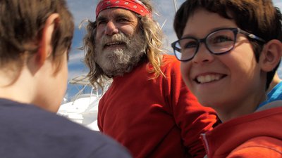 Simon et le grand cachalot bandana et barbe