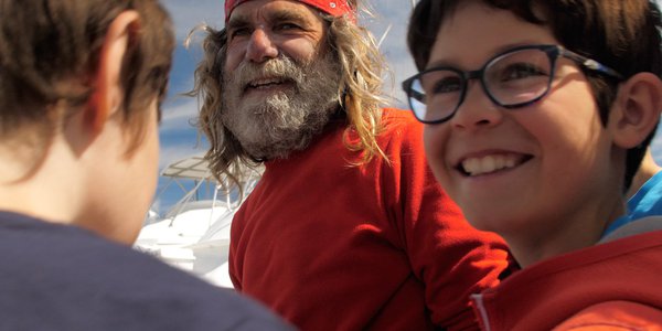 Simon et le grand cachalot  bandana et barbe