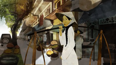 Vietnamienne avec un porte seaux -Sous tes doigts